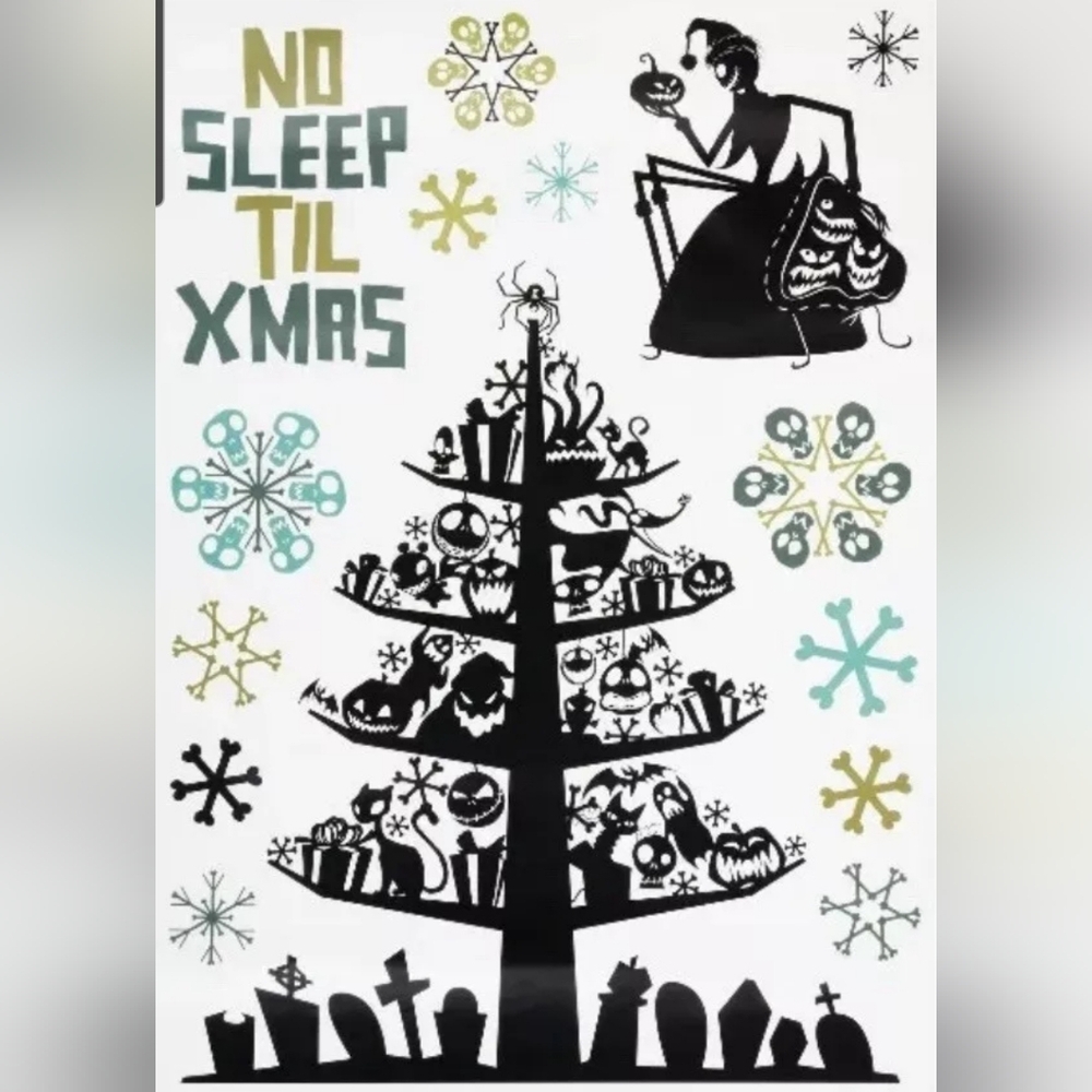 Nightmare Before Christmas Window Cling NIB